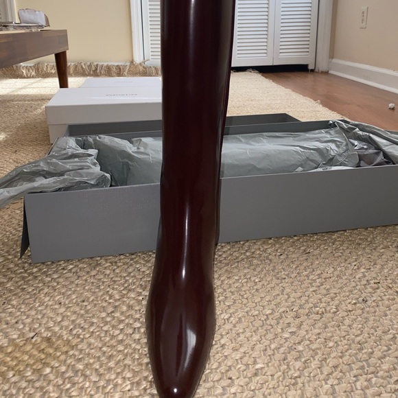 Balenciaga Brown/red knee-high healed boots - Picture 6 of 6